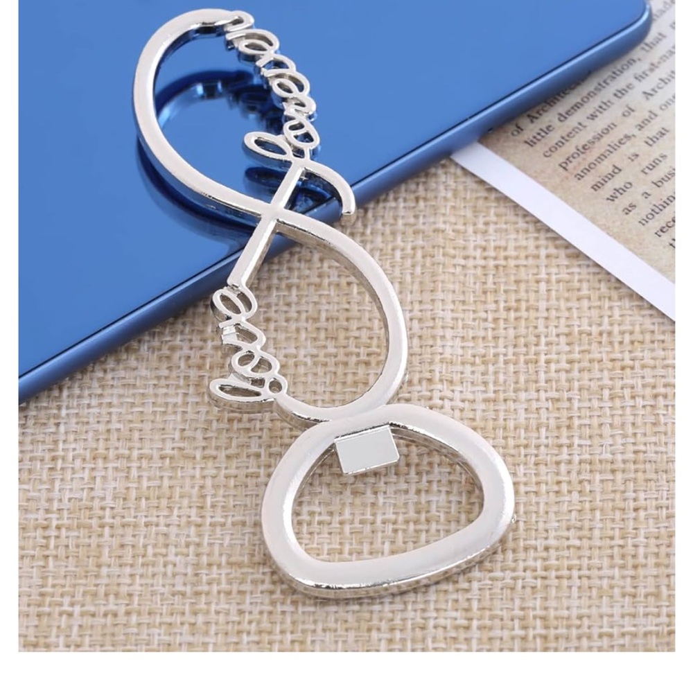 Amazon Silver Bottle Opener with Script Design